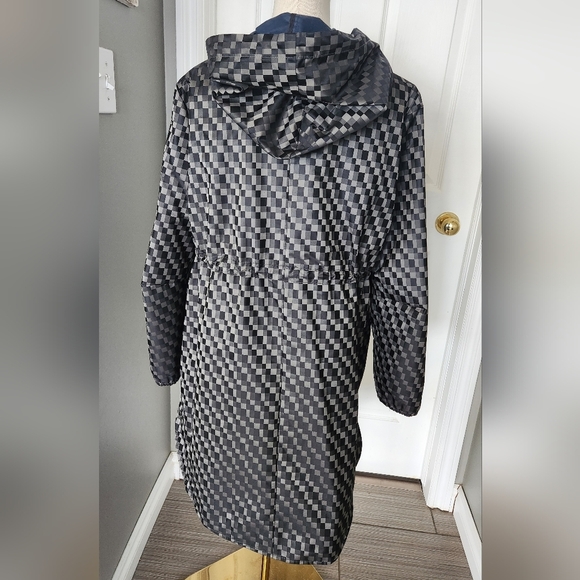 Armani Collezioni Patterned Rain Coat - Size 8 - Picture 3 of 14